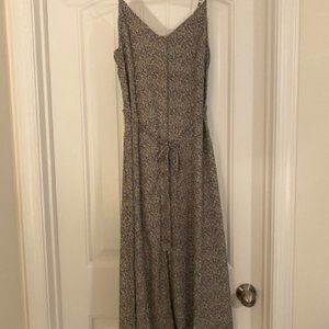 Animal Print Button Up Midi Dress